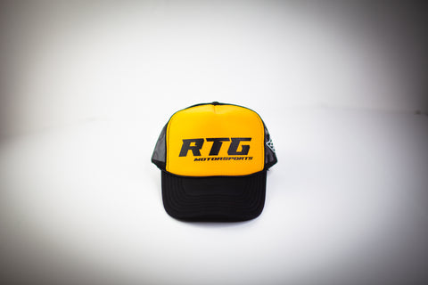 RTG MOTORSPORTS '23 TRUCKER HAT (BLACK/GOLD)