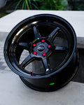 KANSEI WHEELS - ROKU 18x9 5x114.3 +12 GLOSS BLACK